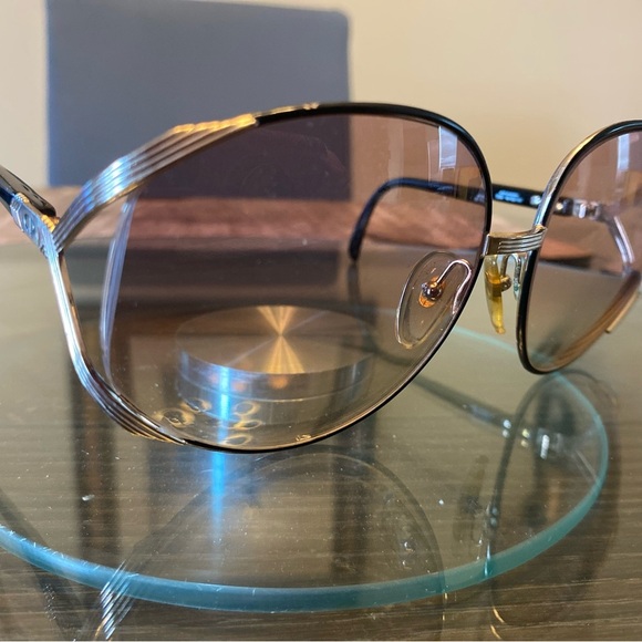 Dior Accessories - Dior Black and Gold Sunglasses